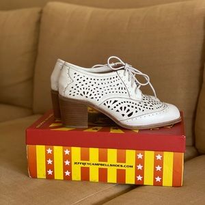 White Cutout Booties